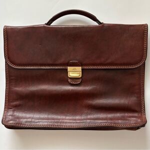 THE BRIDGE Men’s Vintage Leather Briefcase Document Bag